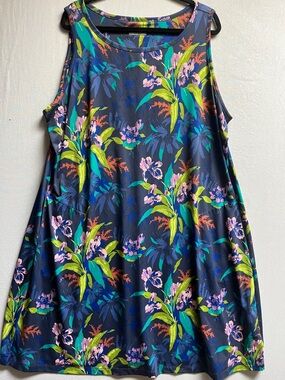 Columbia Chill River Printed Plus Size Tank Dress - 3X